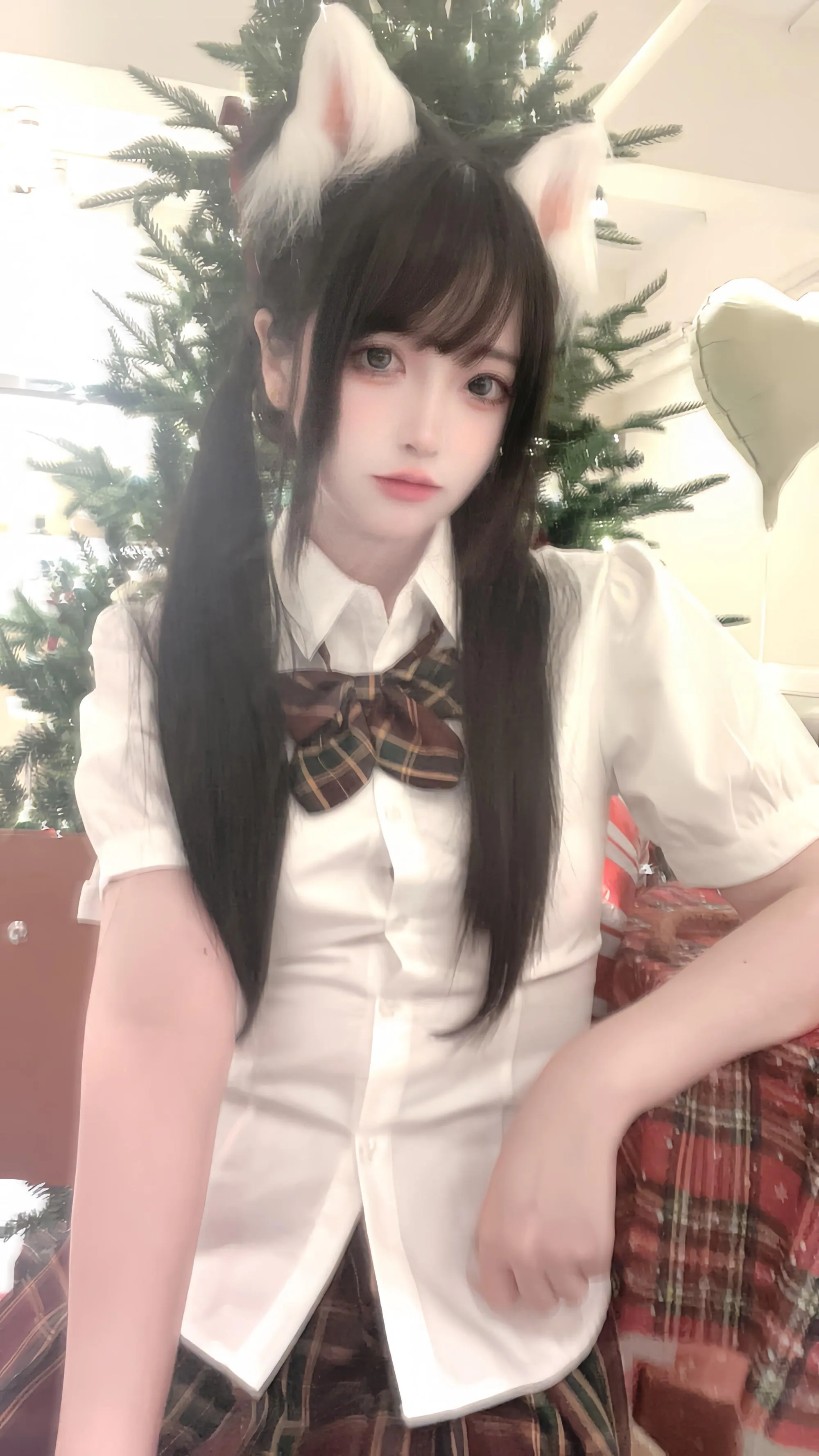 疯猫ss – NO.131 2023年12月Fantia订阅合集-2023.12.13 圣诞jk [9P]插图7